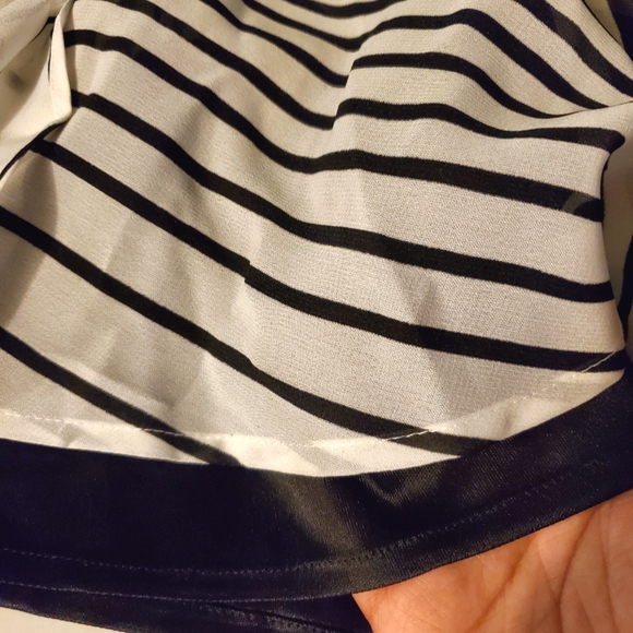 Rickis Black and White Chiffon Midi Skirt - Picture 7 of 7